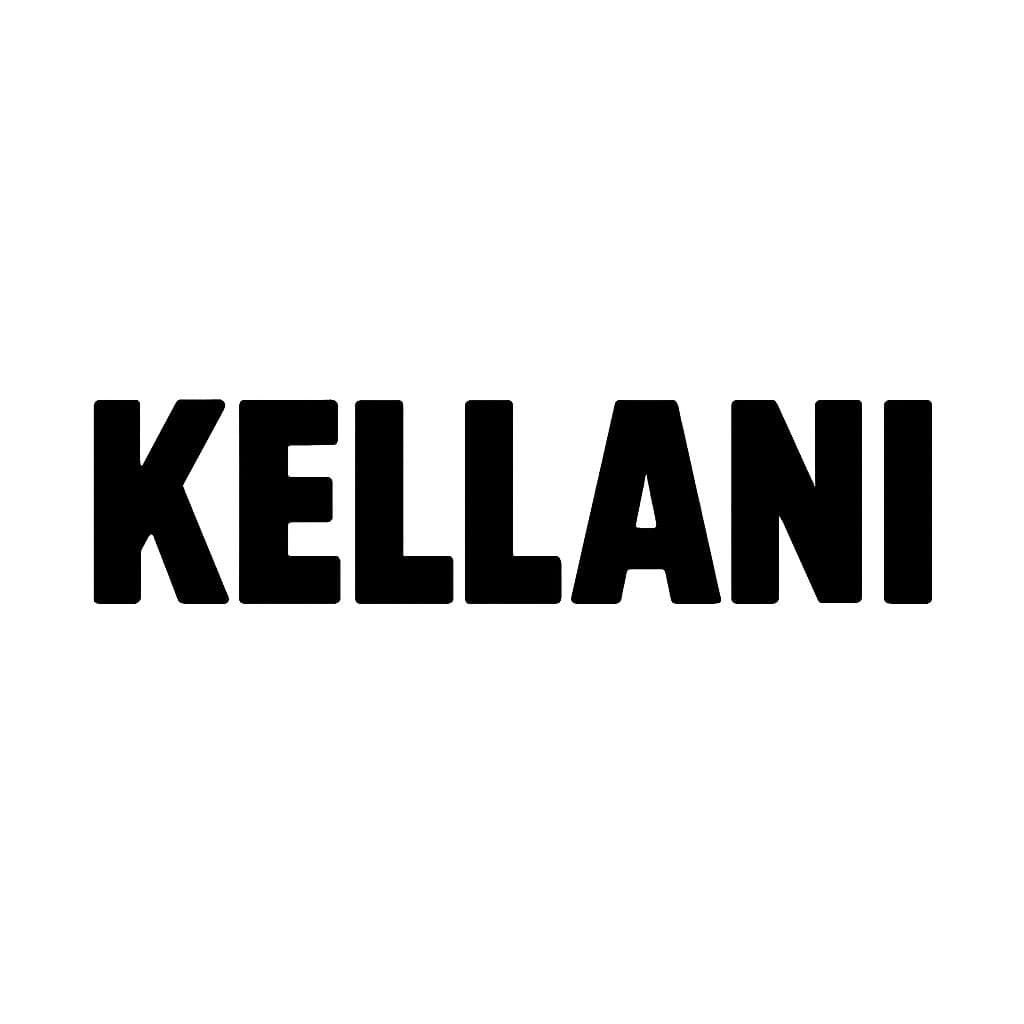 Kellani wordmark, black on white